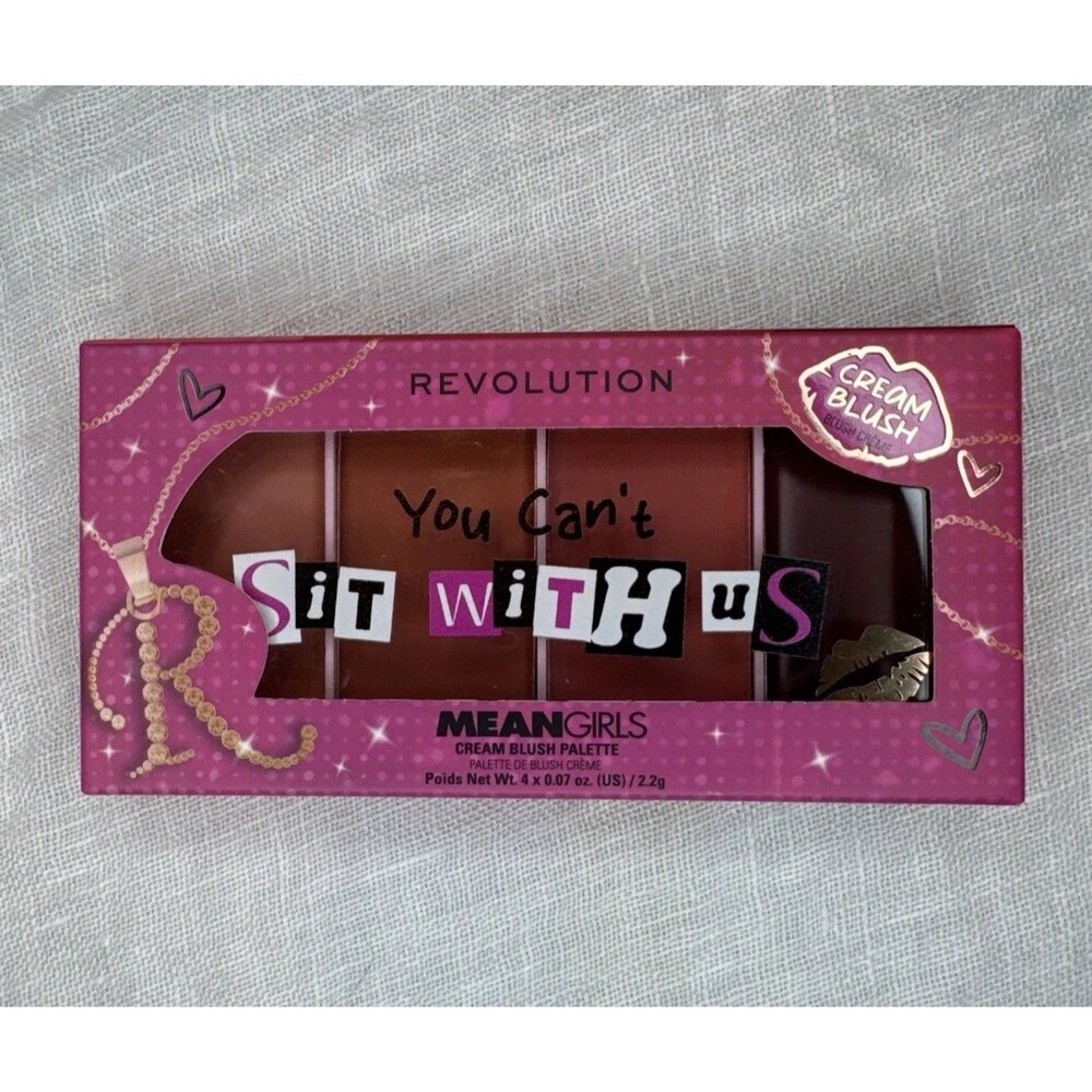 Revolution Beauty Mean Girls Cream Blush Palette - YOU CAN'T SIT WITH US - New